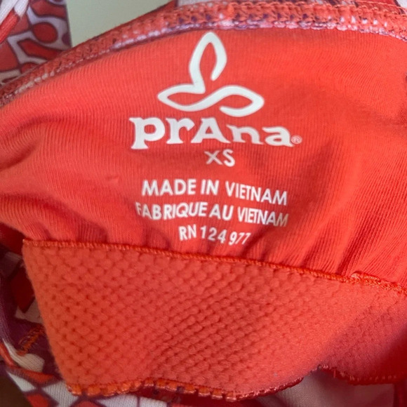 Prana Halter Dress, Purple & Orange Geometric Print, Women's XS - Picture 6 of 6